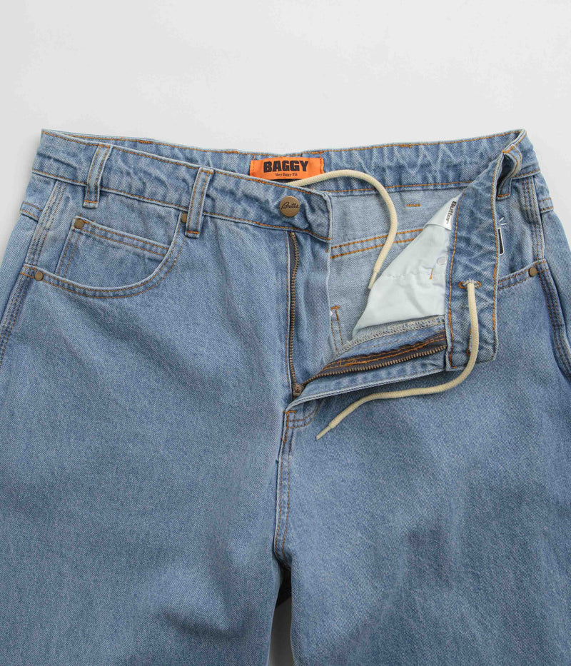 Butter Goods Lock Baggy Jeans in Light Indigo