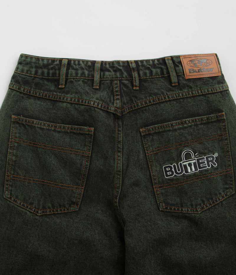 Butter Goods Lock Baggy Jeans in Washed Ivy