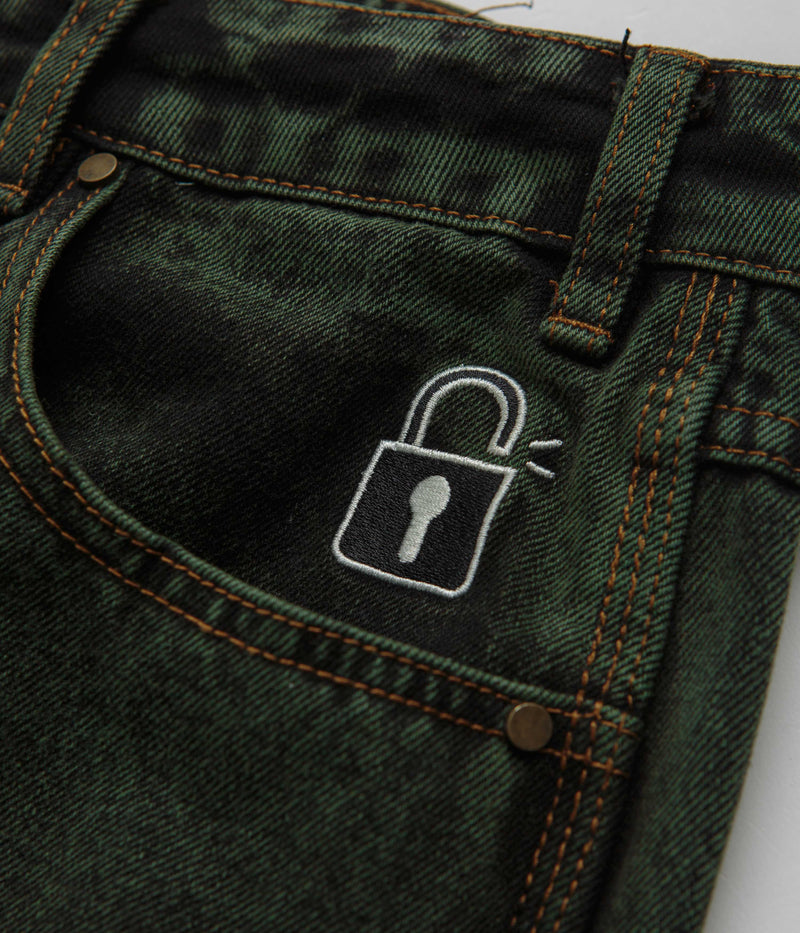 Butter Goods Lock Baggy Jeans in Washed Ivy