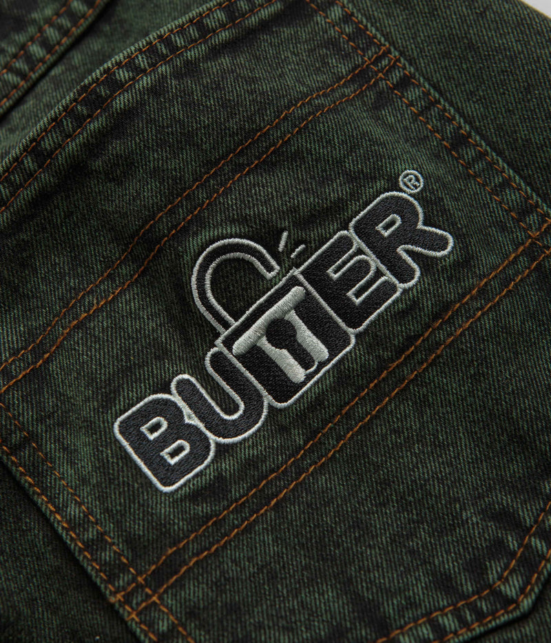 Butter Goods Lock Baggy Jeans in Washed Ivy
