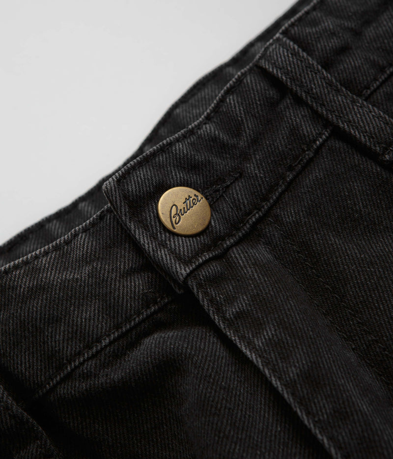 Butter Goods Patch Pocket Jeans in Faded Black