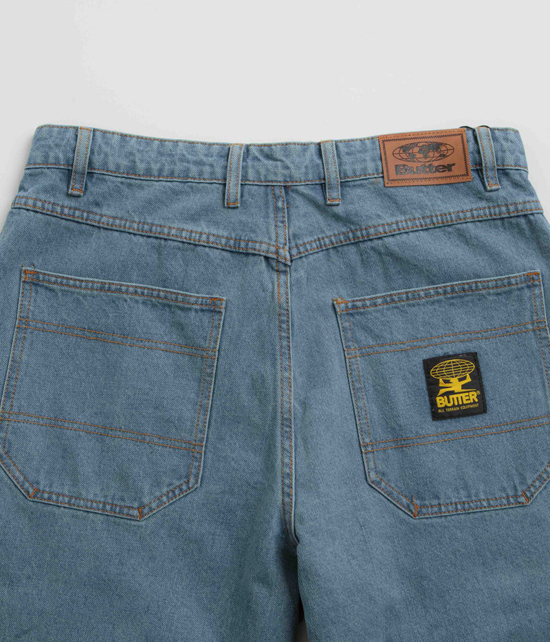 Butter Goods Patch Pocket Jeans in Faded Blue