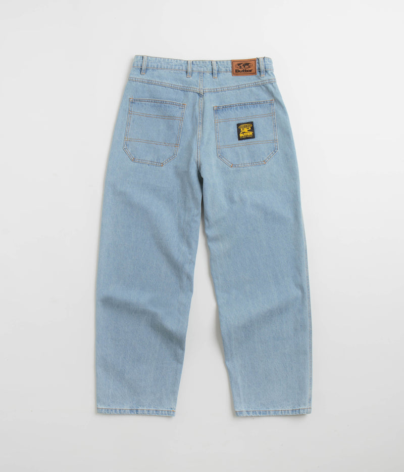 Butter Goods Patch Pocket Jeans in Faded Light Blue
