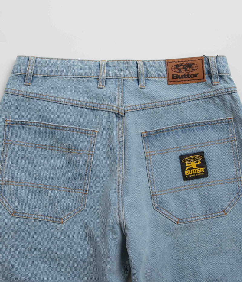 Butter Goods Patch Pocket Jeans in Faded Light Blue