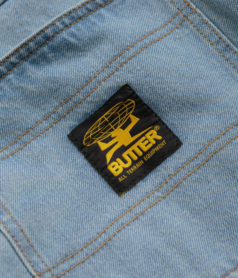 Butter Goods Patch Pocket Jeans in Faded Light Blue