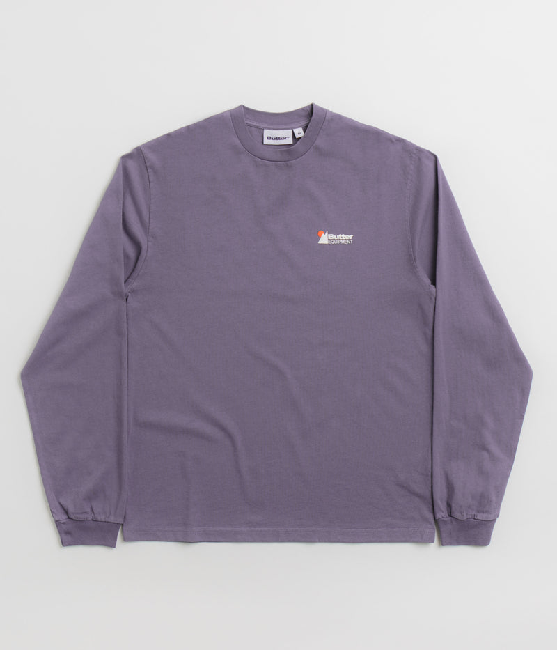 Butter Goods Pigment Dye Long Sleeve T-Shirt in Dusk