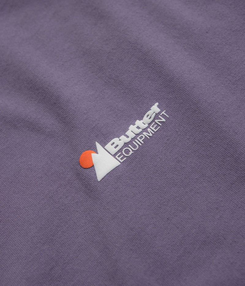 Butter Goods Pigment Dye Long Sleeve T-Shirt in Dusk