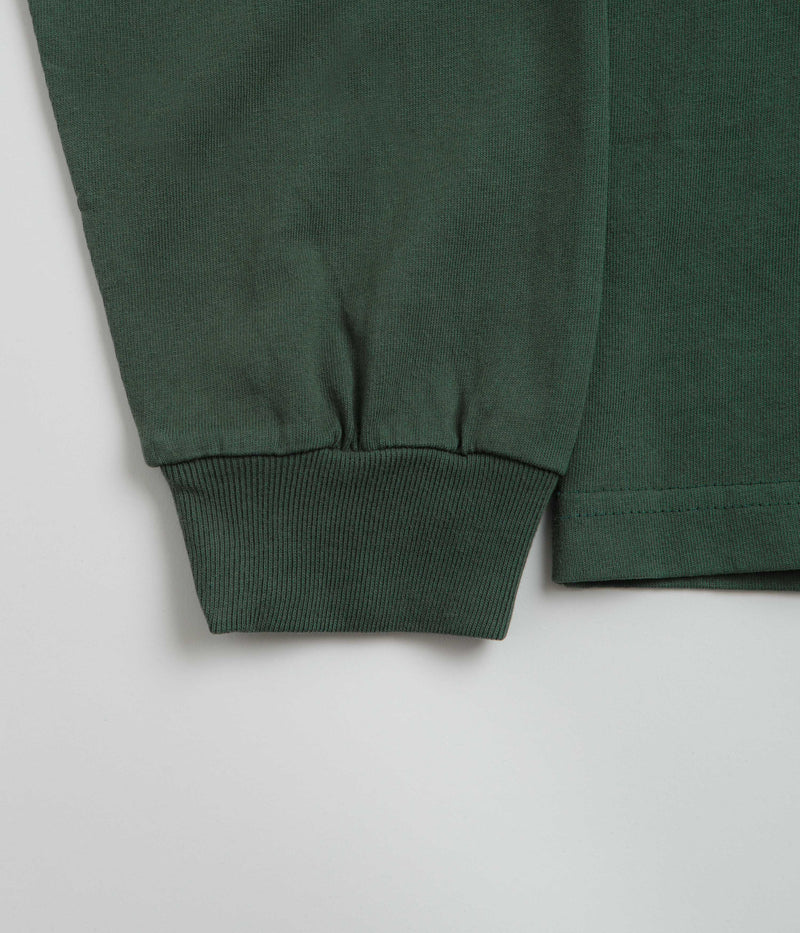 Butter Goods Pigment Dye Long Sleeve T-Shirt in Forest