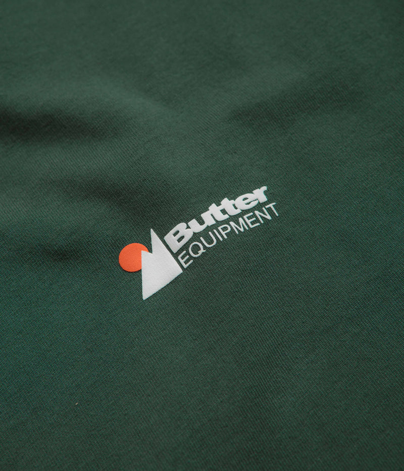 Butter Goods Pigment Dye Long Sleeve T-Shirt in Forest