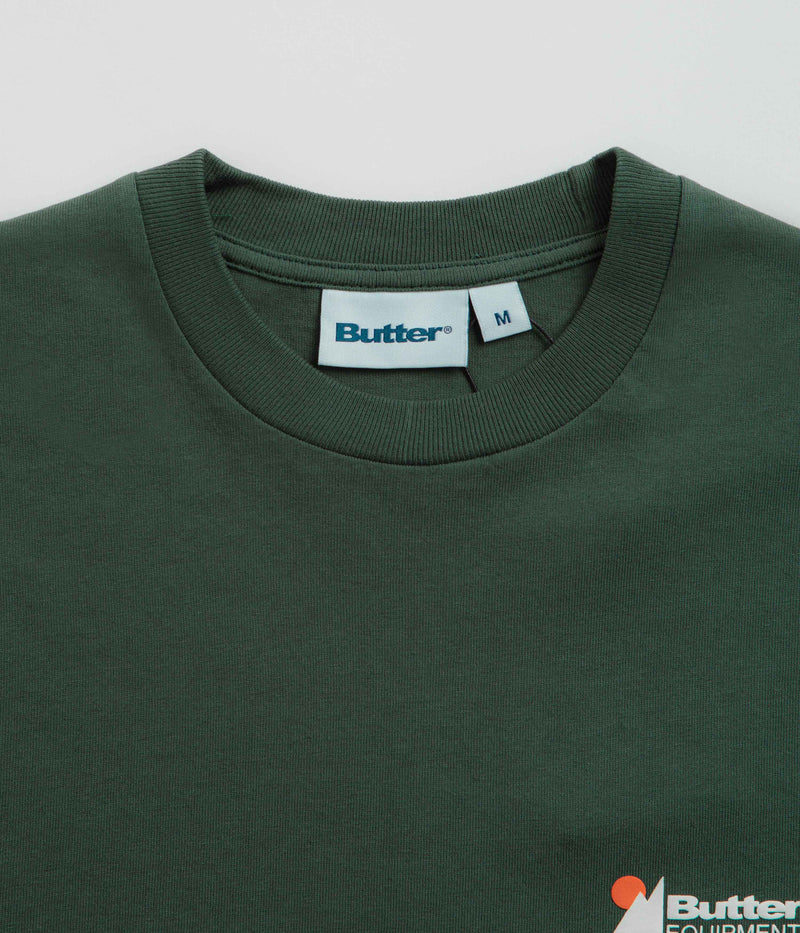 Butter Goods Pigment Dye Long Sleeve T-Shirt in Forest