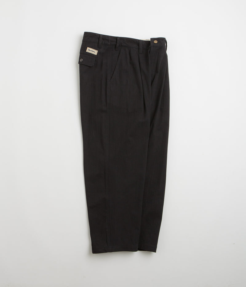 Butter Goods Pleated Trousers in Black