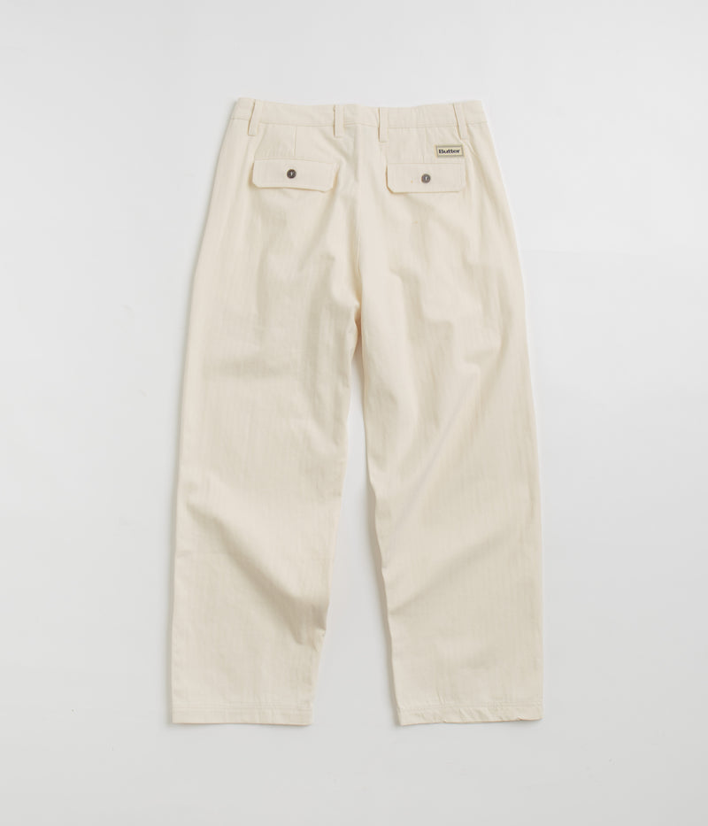 Butter Goods Pleated Trousers in Bone