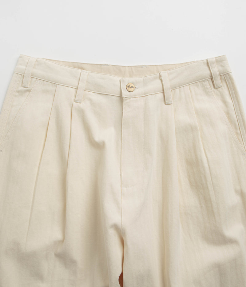 Butter Goods Pleated Trousers in Bone