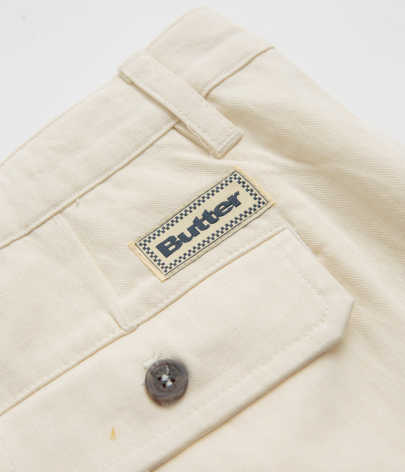 Butter Goods Pleated Trousers in Bone