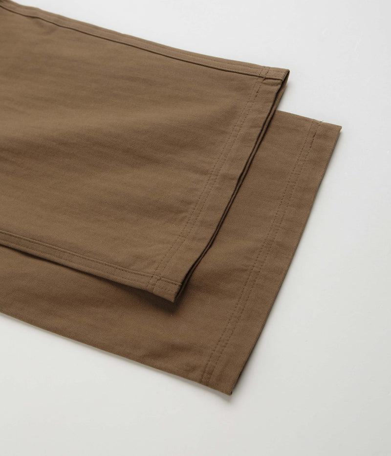 Butter Goods Pleated Trousers in Brown