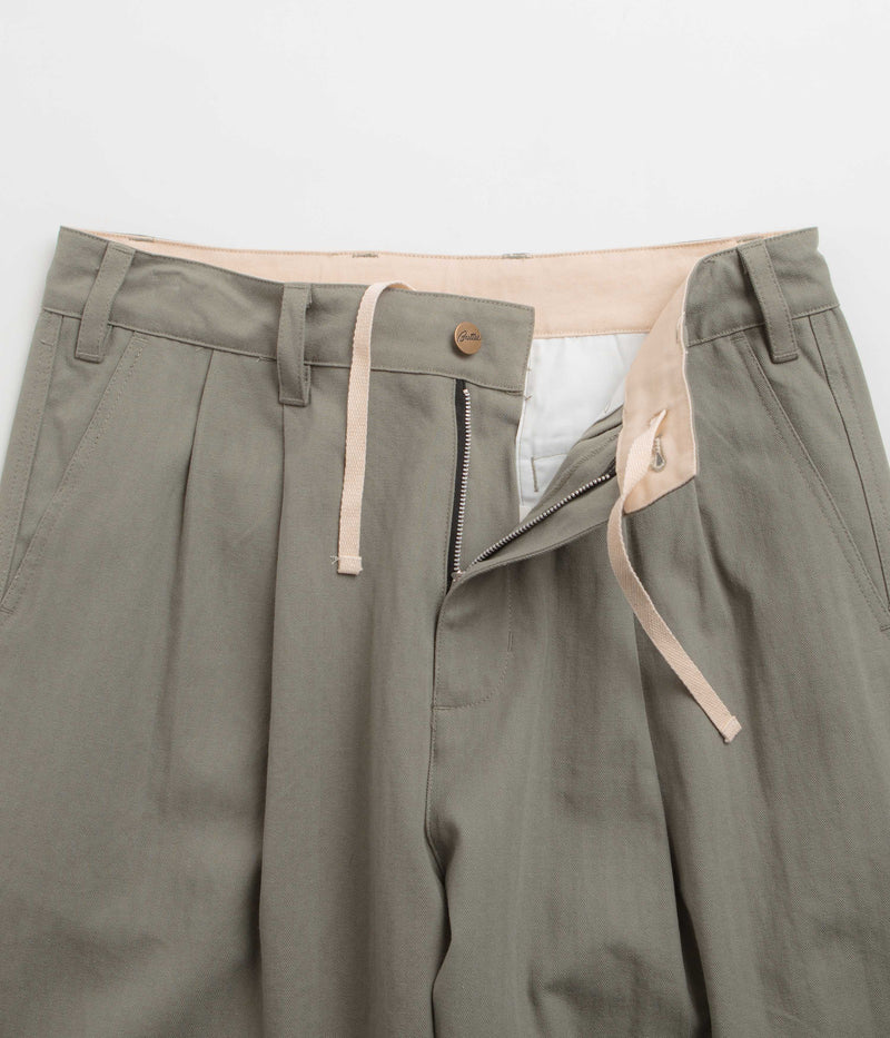 Butter Goods Pleated Trousers in Moss