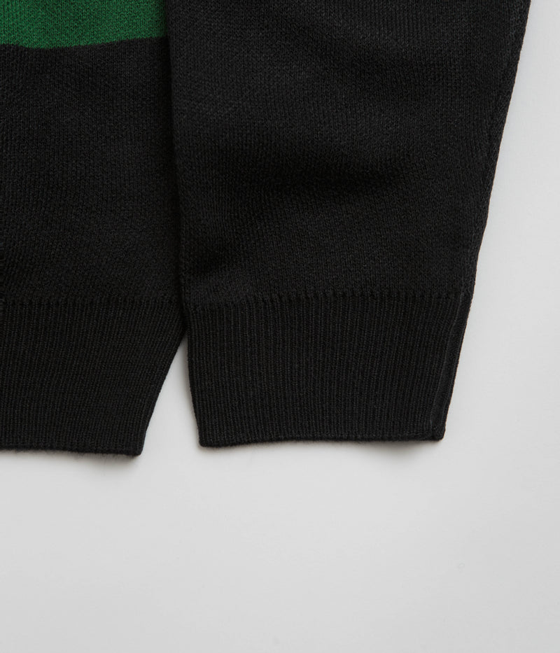 Butter Goods Polo Knit Sweatshirt in Black