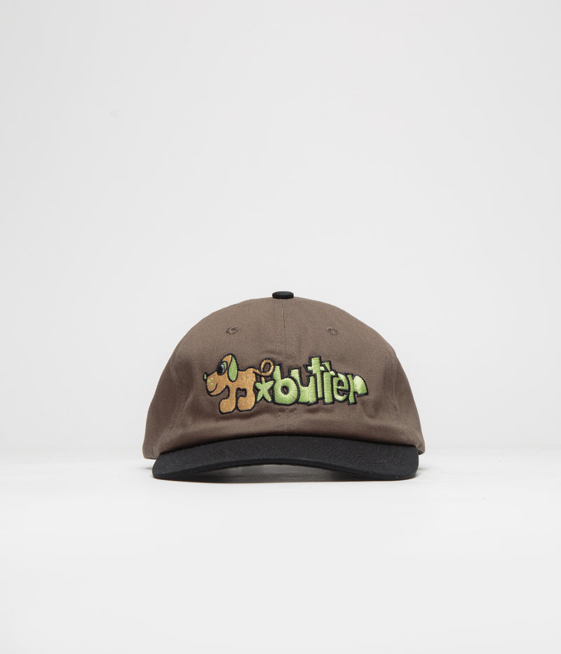 Butter Goods Pooch Cap in Brown and Black