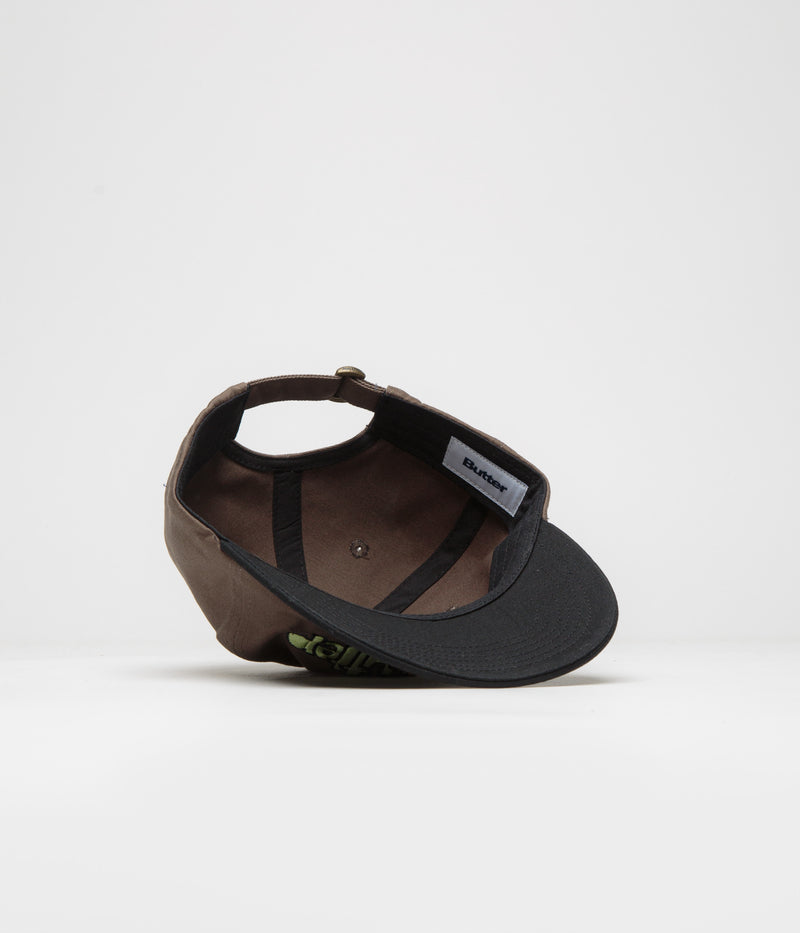 Butter Goods Pooch Cap in Brown and Black