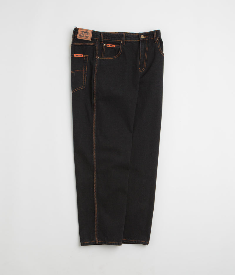 Butter Goods Relaxed Jeans in Washed Black and Black
