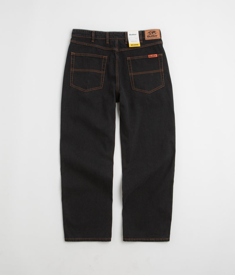 Butter Goods Relaxed Jeans in Washed Black and Black