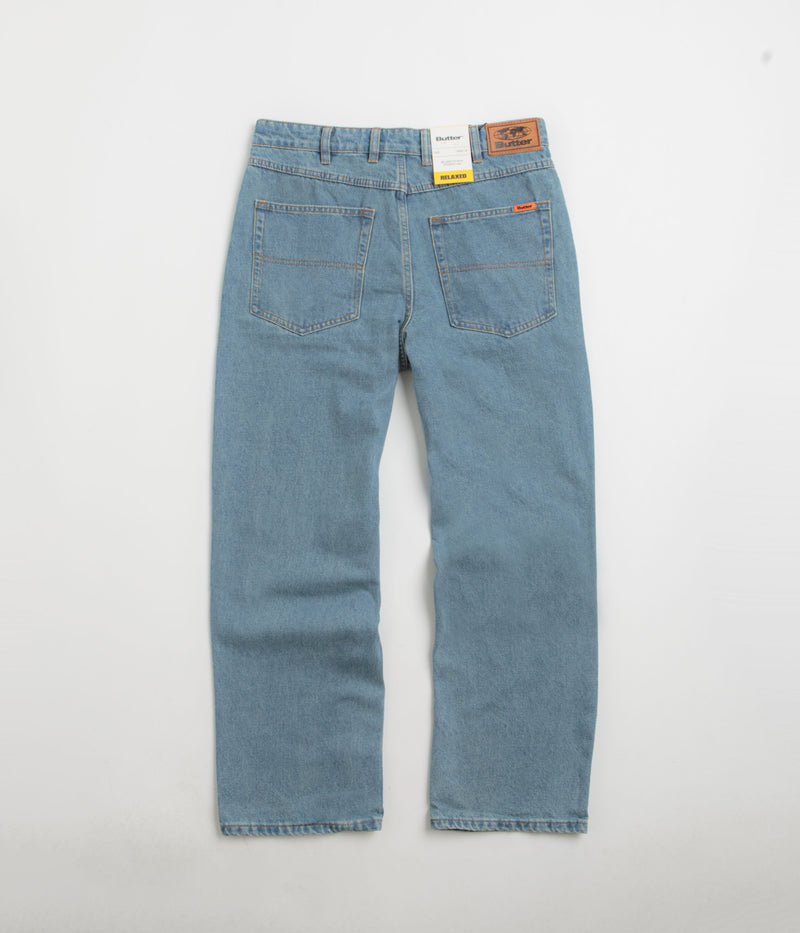 Butter Goods Relaxed Jeans in Washed Indigo and Indigo