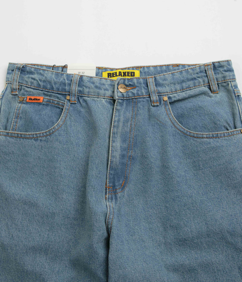 Butter Goods Relaxed Jeans in Washed Indigo and Indigo