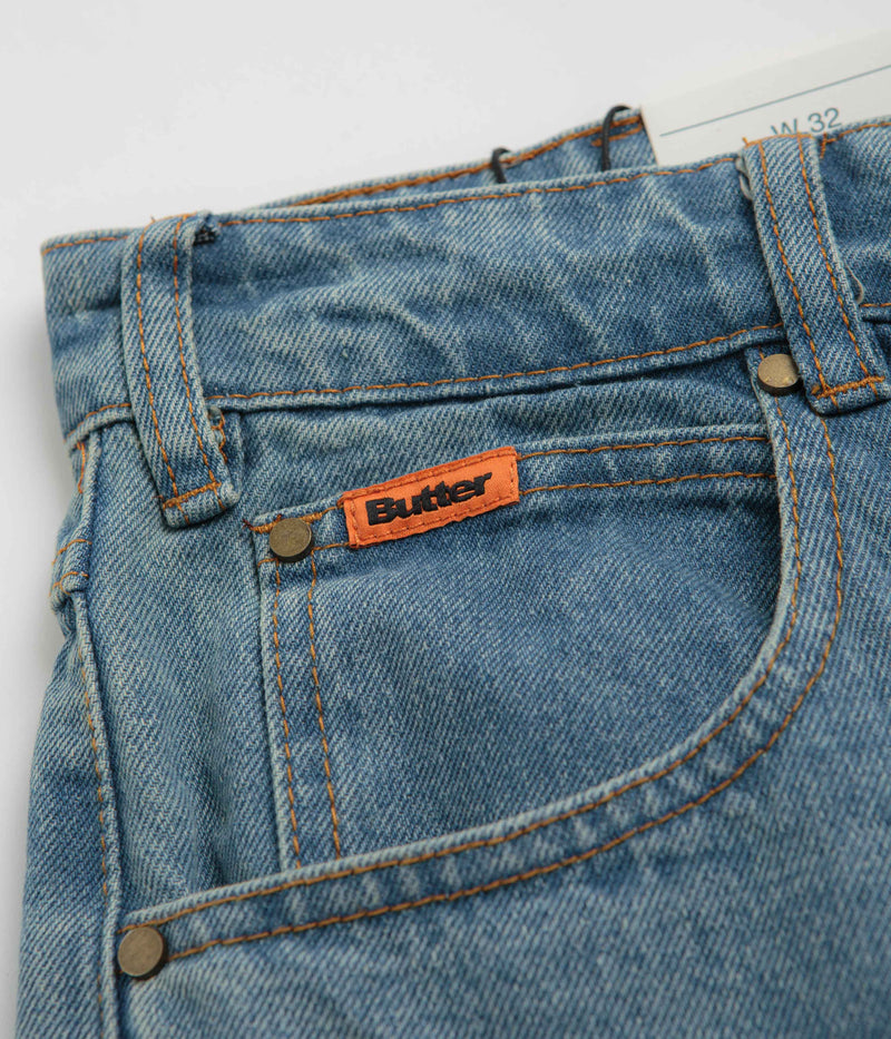 Butter Goods Relaxed Jeans in Washed Indigo and Indigo