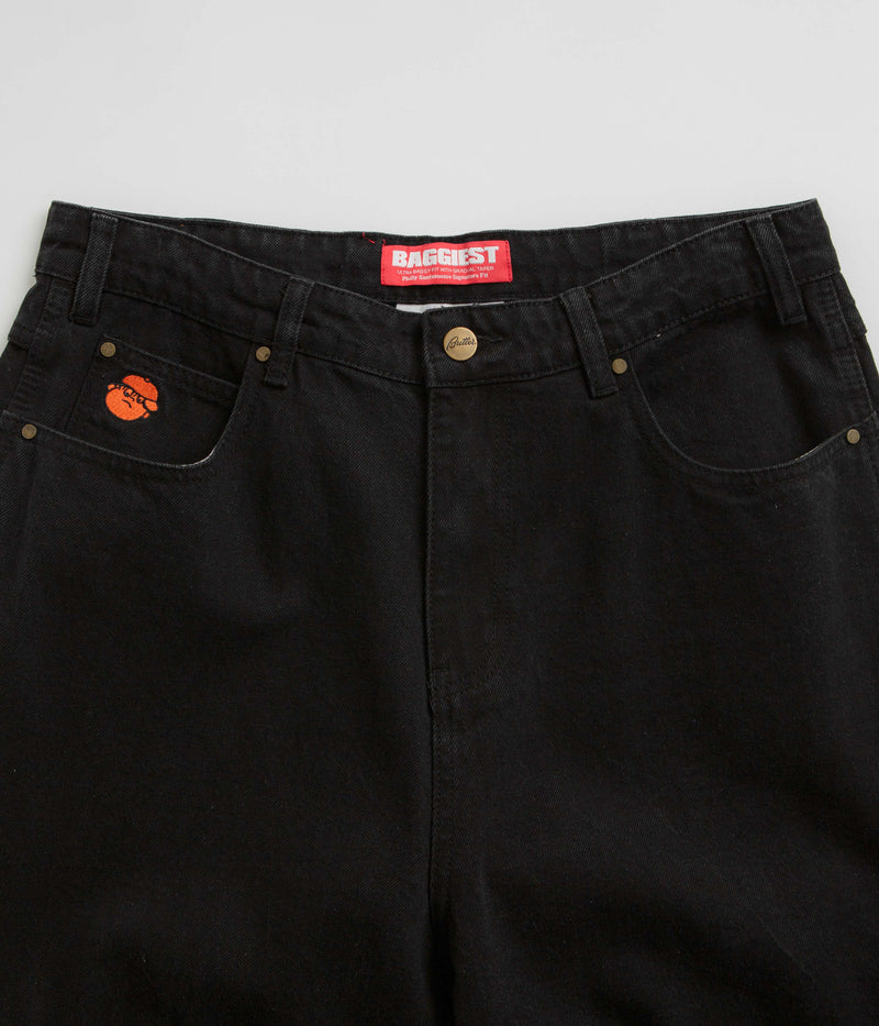 Butter Goods Santosuosso Double Knee Jeans in Washed Black