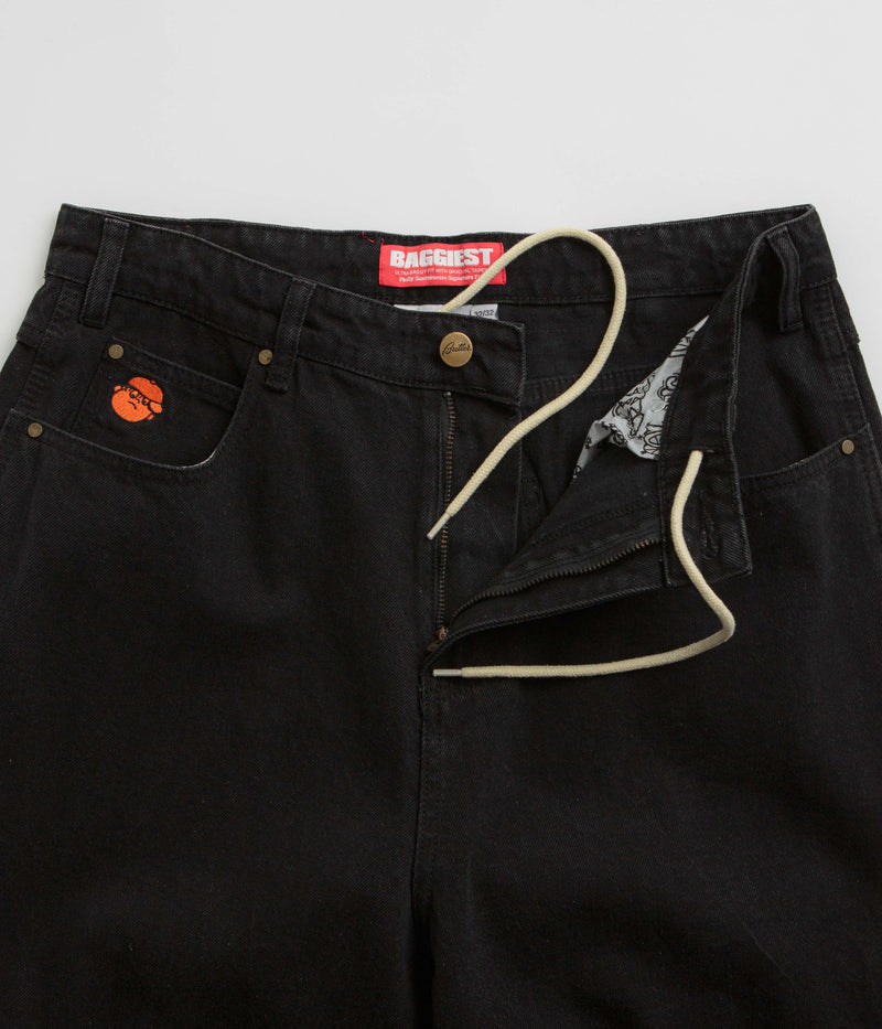 Butter Goods Santosuosso Double Knee Jeans in Washed Black