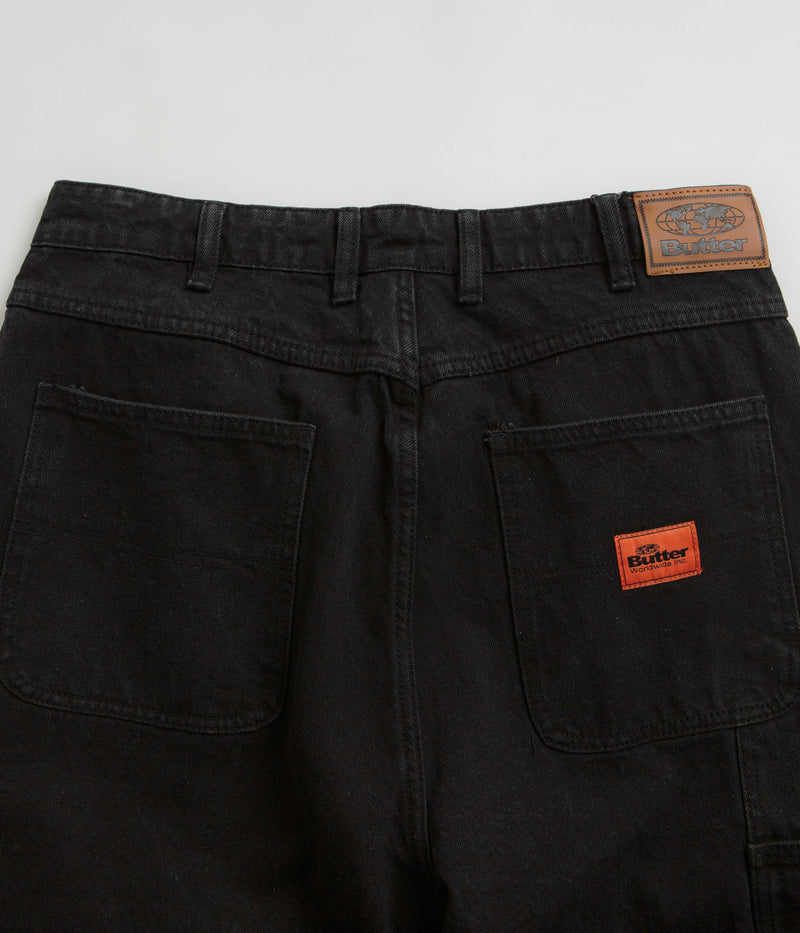 Butter Goods Santosuosso Double Knee Jeans in Washed Black
