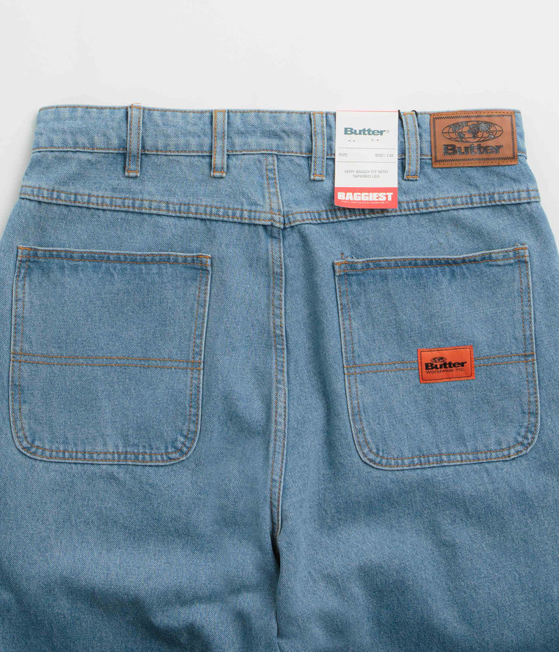 Butter Goods Santosuosso Jeans in Washed Indigo and Indigo