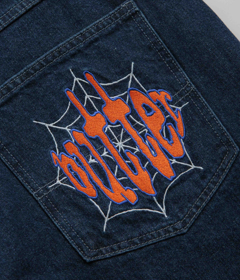 Butter Goods Spider Jeans in Dark Indigo