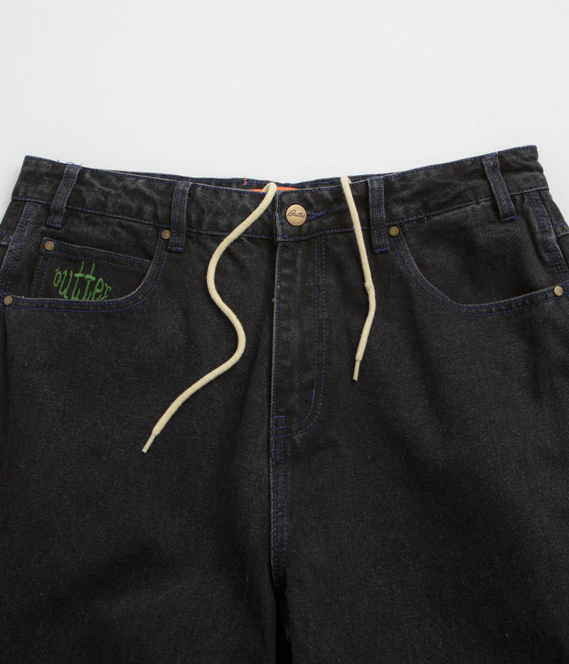 Butter Goods Spider Jeans in Washed Black