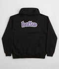 Butter Goods Swirl Hoodie in Black and Purple