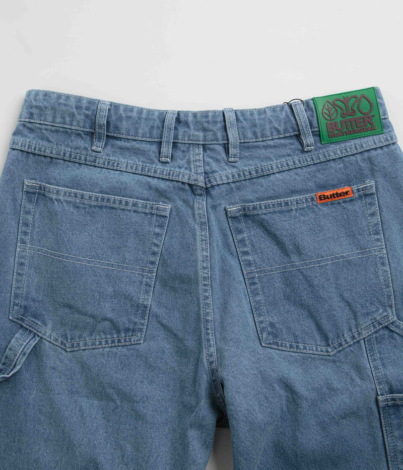 Butter Goods Weathergear Heavyweight Jeans in Mid Blue