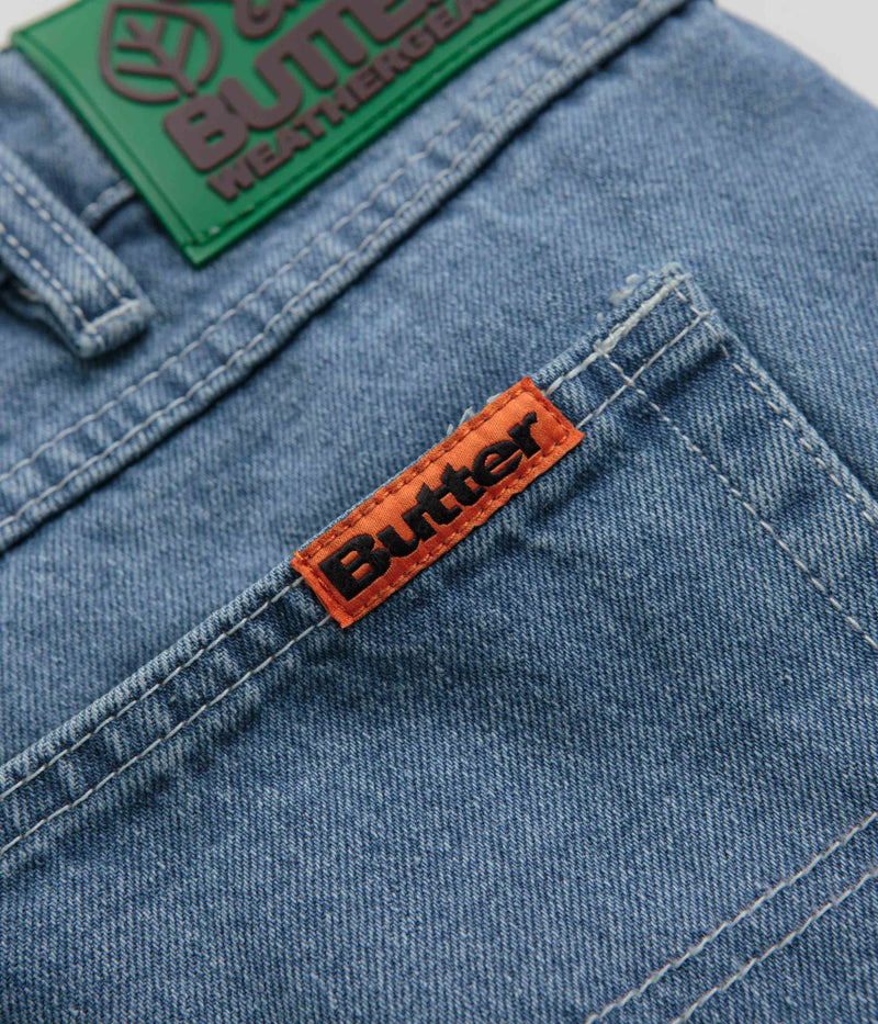 Butter Goods Weathergear Heavyweight Jeans in Mid Blue
