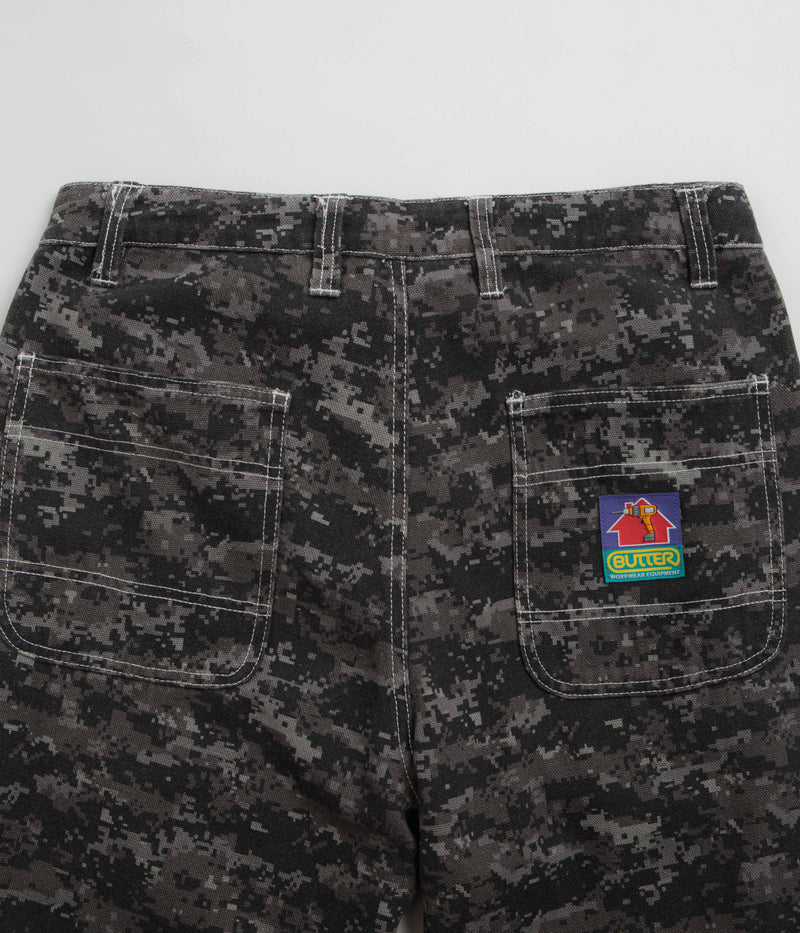 Butter Goods Work Pants in Dark Digital Camo