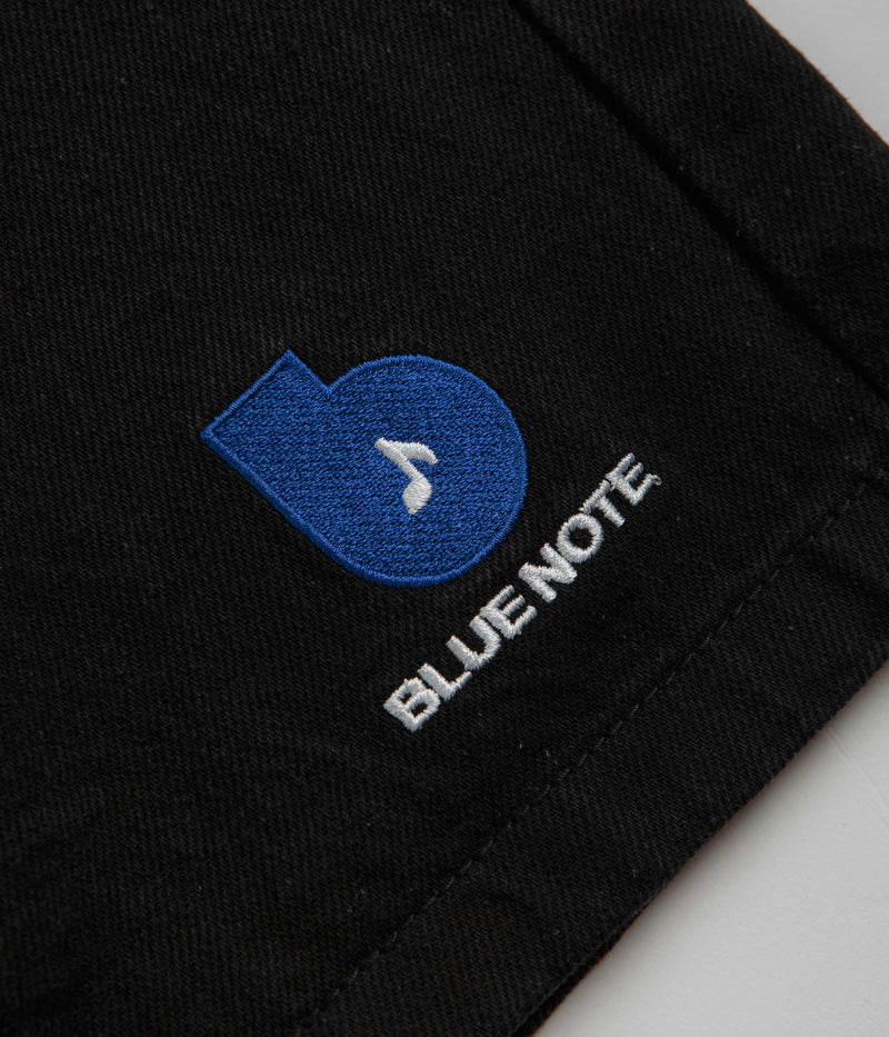 Butter Goods x Blue Note Pleated Denim Shorts in Washed Black