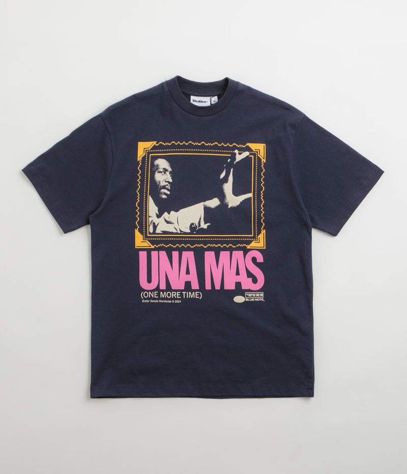 Butter Goods x Blue Note Una Mas T-Shirt in Navy