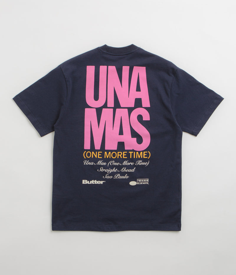 Butter Goods x Blue Note Una Mas T-Shirt in Navy