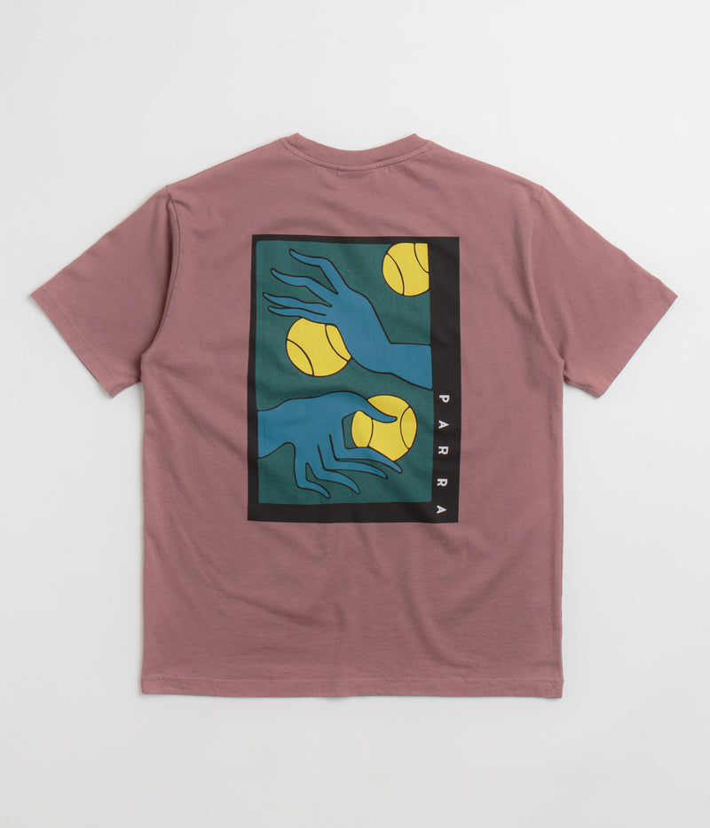 by Parra Ball Catcher T-Shirt in Dusty Rose