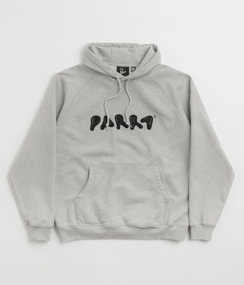 by Parra Blob Logo Hoodie in Heather Grey