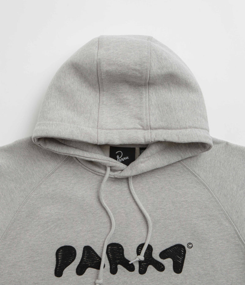 by Parra Blob Logo Hoodie in Heather Grey