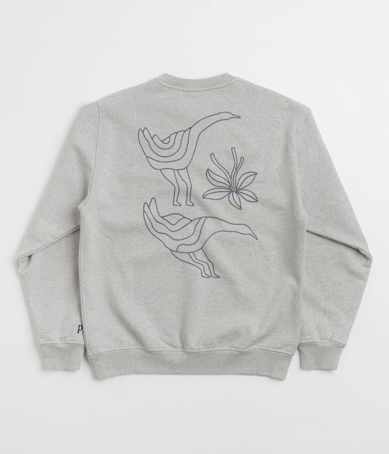 by Parra Duck Attack Crewneck Sweatshirt in Heather Grey