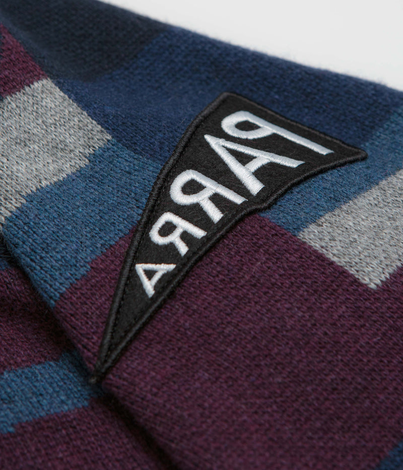 by Parra Patched Your Work Knitted Sweatshirt in Blue