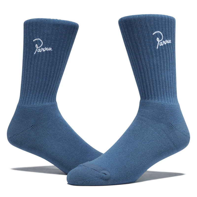 By Parra Signature Crew Socks - Blue