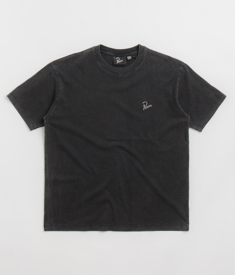 by Parra Signature T-Shirt in Washed Black