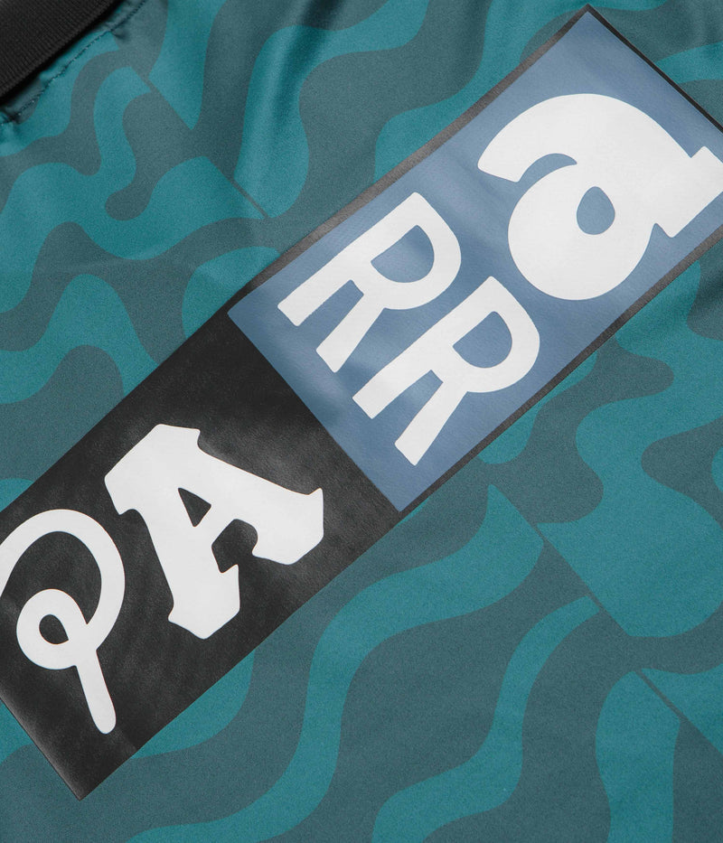 by Parra Sports Flage Polo Shirt in Deep Sea Green