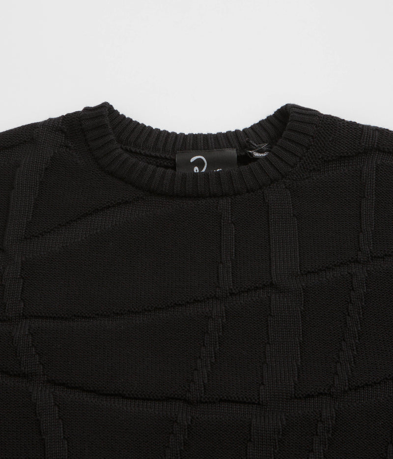 by Parra Your Boring Abstract Village Knitted Sweatshirt in Black